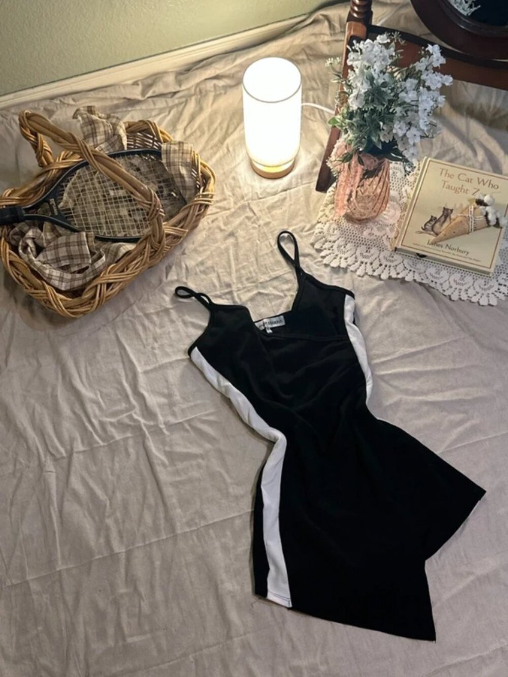 black romper dress - sporty y2k